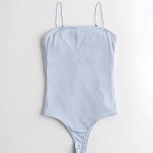 Square-Neck Slim Bodysuit